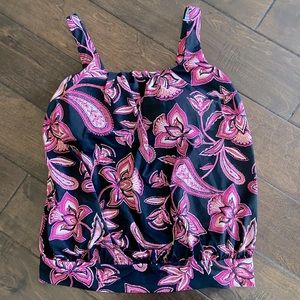 Land’s End blouson tankini swim top